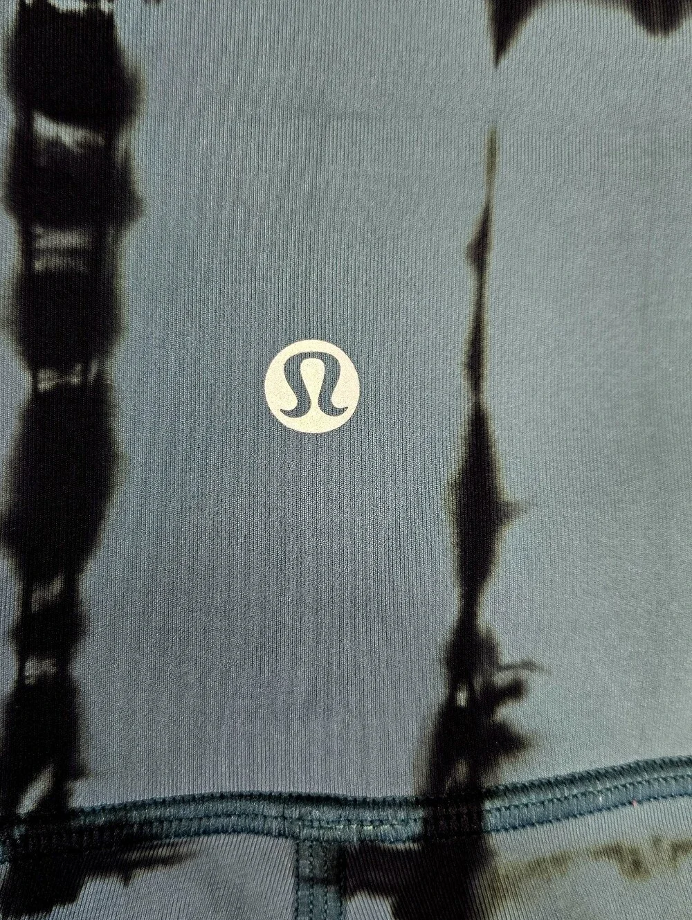 Lululemon Wunder Under Legging Size 8 Mystic Green Black Tie Dye Full Length